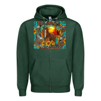 Sports Green western horse and desert tumbler Zipper Hoodie - RanaPortraitStore