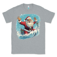 Heather Grey happy santa Classic Tee - Unal Design