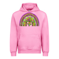 Fuchsia Pink mardi gras rainbow Urban Hoodie - Jasminsmagicworld