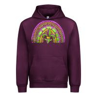 Mauve Wine mardi gras rainbow Urban Hoodie - Jasminsmagicworld