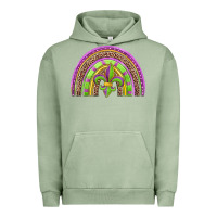 Pigment Oil Green mardi gras rainbow Urban Hoodie - Jasminsmagicworld