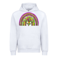 White mardi gras rainbow Urban Hoodie - Jasminsmagicworld