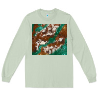 Matcha brown cowhide glitter Long Sleeve Tee - BarkalooDesign