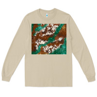 Mushroom brown cowhide glitter Long Sleeve Tee - BarkalooDesign