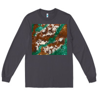 Smoke brown cowhide glitter Long Sleeve Tee - BarkalooDesign