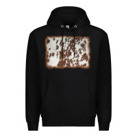 Black cowhide background Premium Hoodie - AdoDesignShop