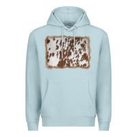 Blue Mist cowhide background Premium Hoodie - AdoDesignShop