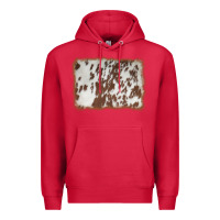 Cardinal cowhide background Premium Hoodie - AdoDesignShop