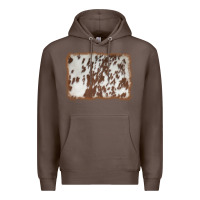 Coffee cowhide background Premium Hoodie - AdoDesignShop