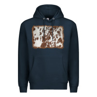 Navy cowhide background Premium Hoodie - AdoDesignShop