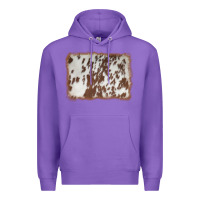 Purple cowhide background Premium Hoodie - AdoDesignShop