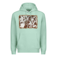 Seafoam cowhide background Premium Hoodie - AdoDesignShop