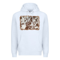 White cowhide background Premium Hoodie - AdoDesignShop