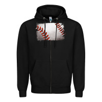 Black baseball brushstroke Zipper Hoodie - RanaPortraitStore