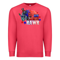 Red White Rawr 4th Of July Premium Sweatshirt | Teevron