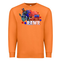 Carrot Red white rawr 4th of july Premium Sweatshirt - CowGirlArtShop