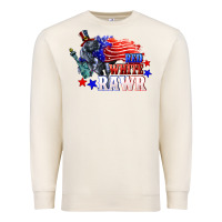 Sandshell Red white rawr 4th of july Premium Sweatshirt - CowGirlArtShop