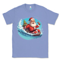 Colony Blue surf happy santa Classic Tee - Unal Design