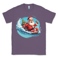 Lavender surf happy santa Classic Tee - Unal Design
