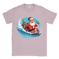 Lilac surf happy santa Classic Tee - Unal Design