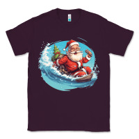 Plum surf happy santa Classic Tee - Unal Design