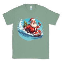 Sage surf happy santa Classic Tee - Unal Design
