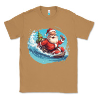 Toasted Coconut surf happy santa Classic Tee - Unal Design