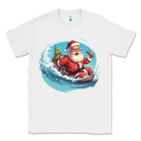 White surf happy santa Classic Tee - Unal Design