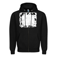 Black black and white cowhide frames Zipper Hoodie - RanaPortraitStore