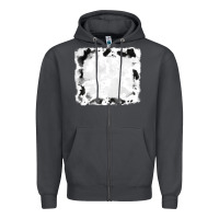 Smoke black and white cowhide frames Zipper Hoodie - RanaPortraitStore