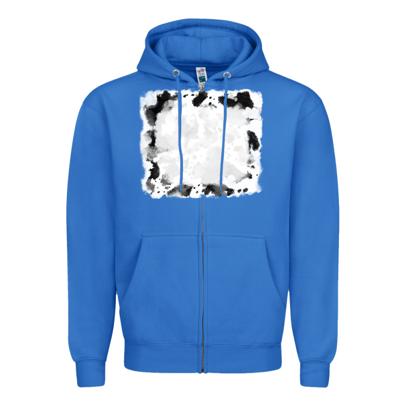 Black And White Cowhide Frames Zipper Hoodie by RanaPortraitStore | Teevron
