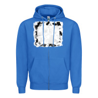 True Royal black and white cowhide frames Zipper Hoodie - RanaPortraitStore