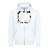 White black and white cowhide frames Zipper Hoodie - RanaPortraitStore