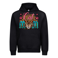 Black Western Cat Mom Urban Hoodie - LillyAllenDesigns