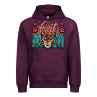Mauve Wine Western Cat Mom Urban Hoodie - LillyAllenDesigns