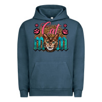 Pigment Midnight Navy Western Cat Mom Urban Hoodie - LillyAllenDesigns