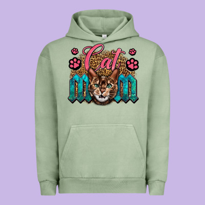 Western Cat Mom Urban Hoodie Designed By Lillyallendesigns