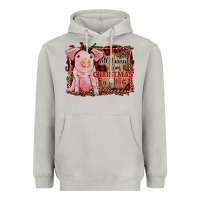 Moon Dust all i want for christmas is a pig sitting pig Heavyweight Hoodie - RanaPortraitStore