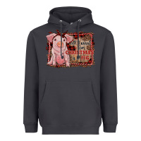 Smoke all i want for christmas is a pig sitting pig Heavyweight Hoodie - RanaPortraitStore
