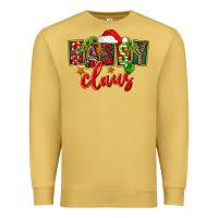 Antique Gold christmas sassy claus Premium Sweatshirt - FaDigitalArtStudio