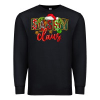 Black christmas sassy claus Premium Sweatshirt - FaDigitalArtStudio