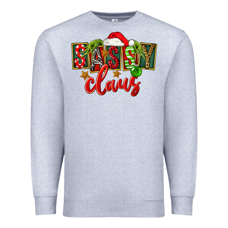 Christmas Sassy Claus Premium Sweatshirt by FaDigitalArtStudio | Teevron
