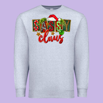 Christmas Sassy Claus Premium Sweatshirt Designed By Fadigitalartstudio