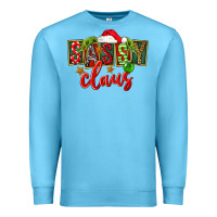 Ocean Blue christmas sassy claus Premium Sweatshirt - FaDigitalArtStudio