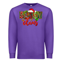 Purple christmas sassy claus Premium Sweatshirt - FaDigitalArtStudio