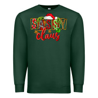 Sports Green christmas sassy claus Premium Sweatshirt - FaDigitalArtStudio