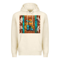 Tofu cowboy boots turquoise aztec cowhide Premium Hoodie - Artiststas