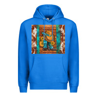 True Royal cowboy boots turquoise aztec cowhide Premium Hoodie - Artiststas