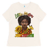 Little Mister Juneteenth Black Boy Ladies Tee | Teevron