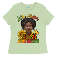 Matcha little mister juneteenth black boy Ladies Tee - BarkalooDesign